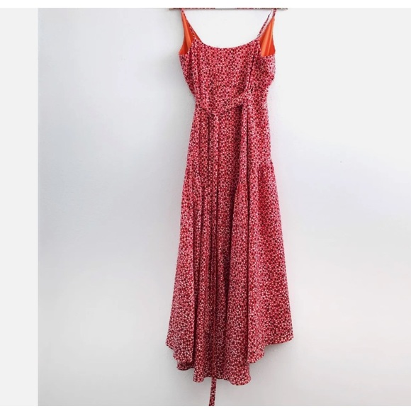 ANTHROPOLOGIE HUTCH Flutter Wrap Midi Dress LARGE - Picture 9 of 13